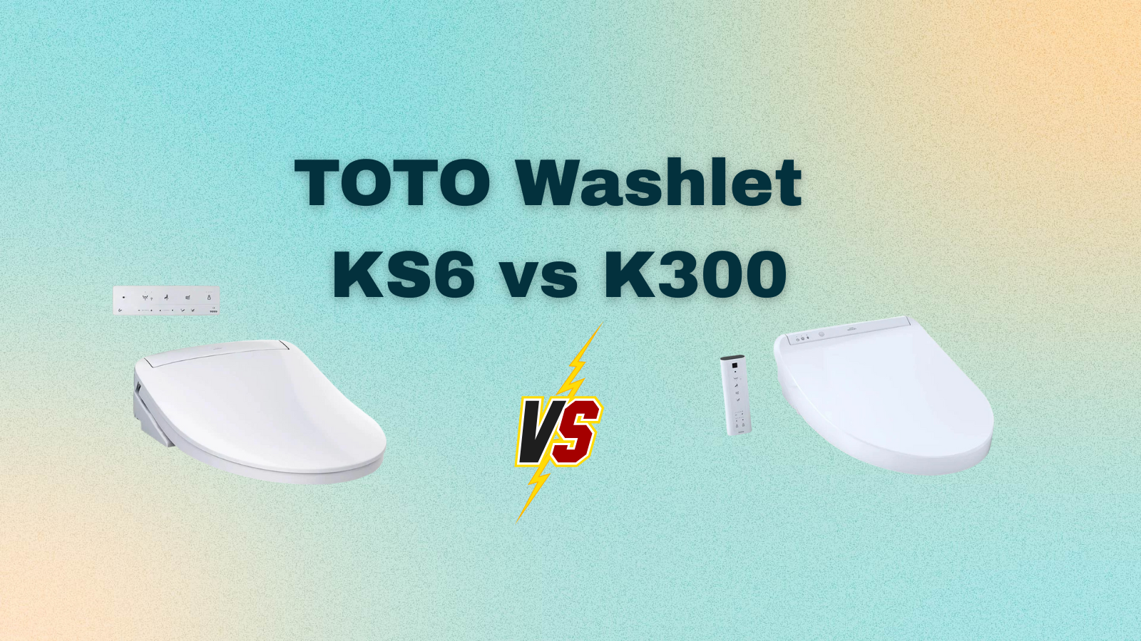 toto washlet ks6 vs k300 light color background
