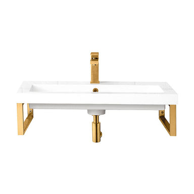 Boston 31.5" Single Vanity Radiant Gold Front View