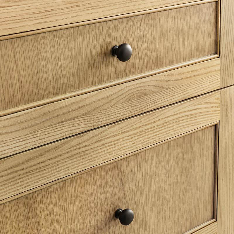 Breckenridge 36 Inch Single Vanity Light Natural Oak Matte Black Knobs