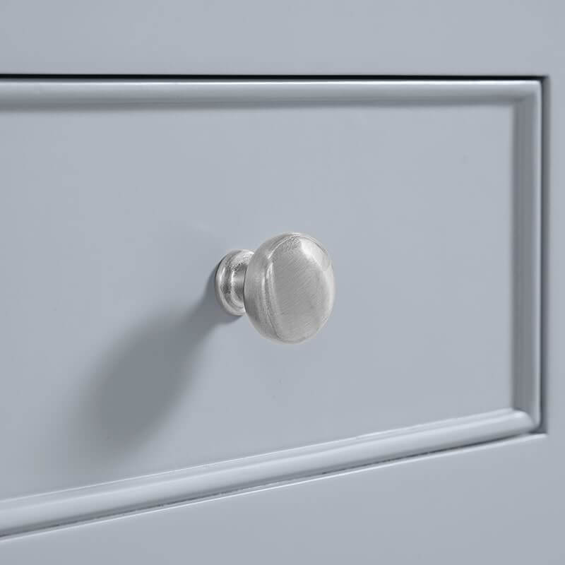 Breckenridge 36 Inch Single Vanity Serenity Blue Satin Nickel Knobs