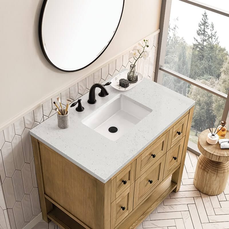 Breckenridge 36" Single Vanity Light Natural Oak With Lime Delight Top