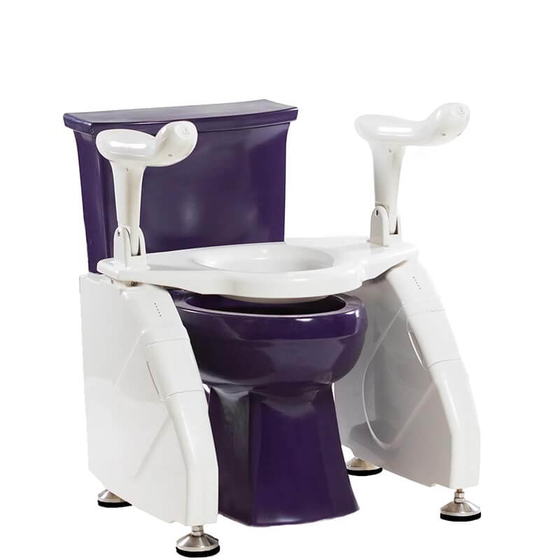 Dignity Lifts Deluxe Toilet Lift Purple Toilet Arms Down