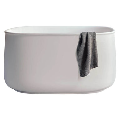 duravit 700464 square zencha freestanding bathtub front view