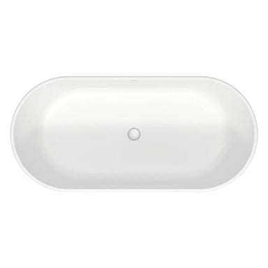 duravit 700477 63 inch d neo freestanding bathtub top view