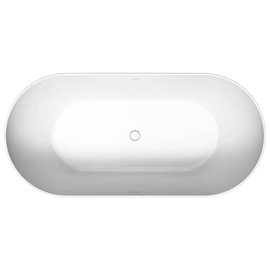 duravit duravit no.1 66 inch freestanding bathtub top view