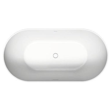 duravit no.1 58-inch freestanding bathtub 700524 top view