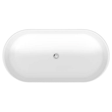 duravit soleil by starck 700516 freestanding bathtub top view