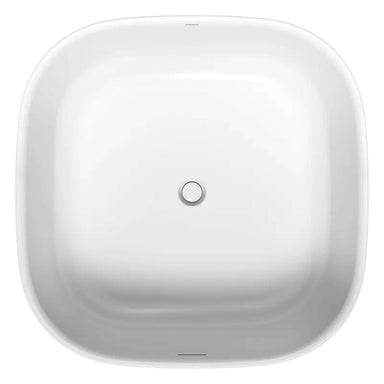 duravit zencha freestanding bathtub top view