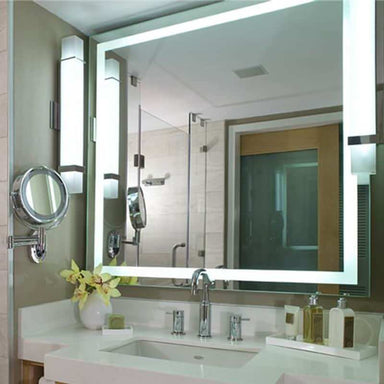 electric mirror integrity LED lighted mirror up close