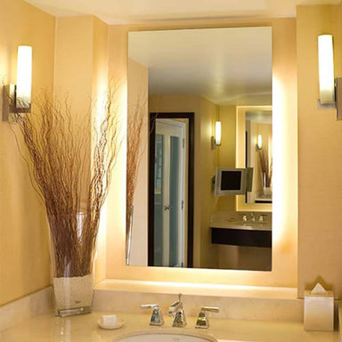electric mirror serenity led lighted mirror front view