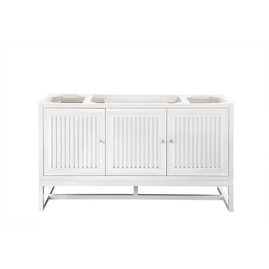 James Martin Athens 60" Single Vanity Glossy White Cabinet Only