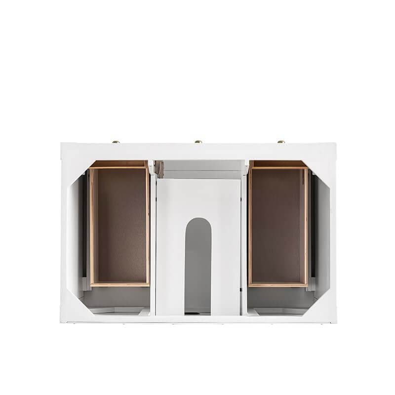 James Martin Breckenridge 36 Inch Single Vanity Bright White Top View