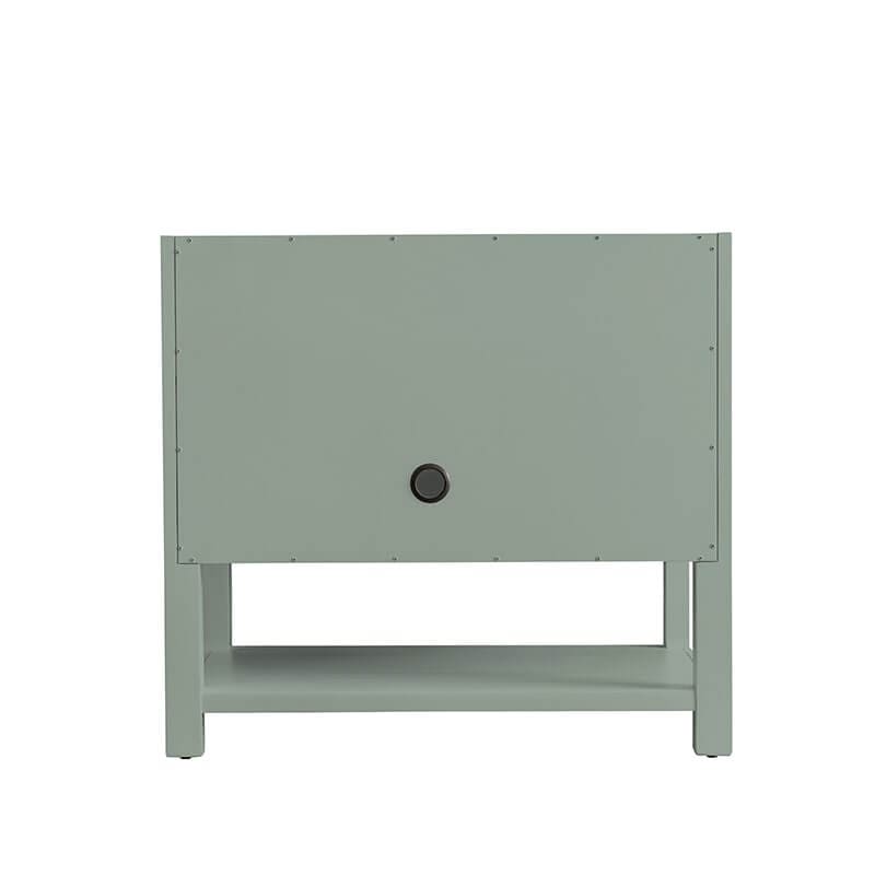 James Martin Breckenridge 36 Inch Single Vanity Smokey Celadon Back View