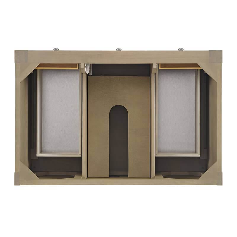 James Martin Breckenridge 36 Inch Single Vanity Whitewashed Oak Top View