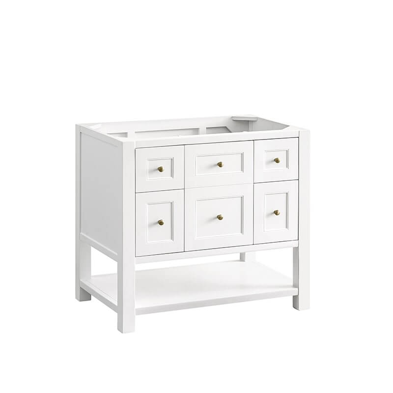James Martin Breckenridge 36 Single Vanity Bright White Cabinet Only