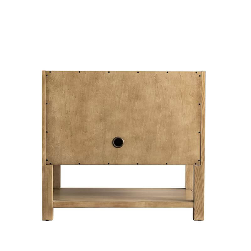 James Martin Breckenridge 36 Single Vanity Light Natural Oak Back View