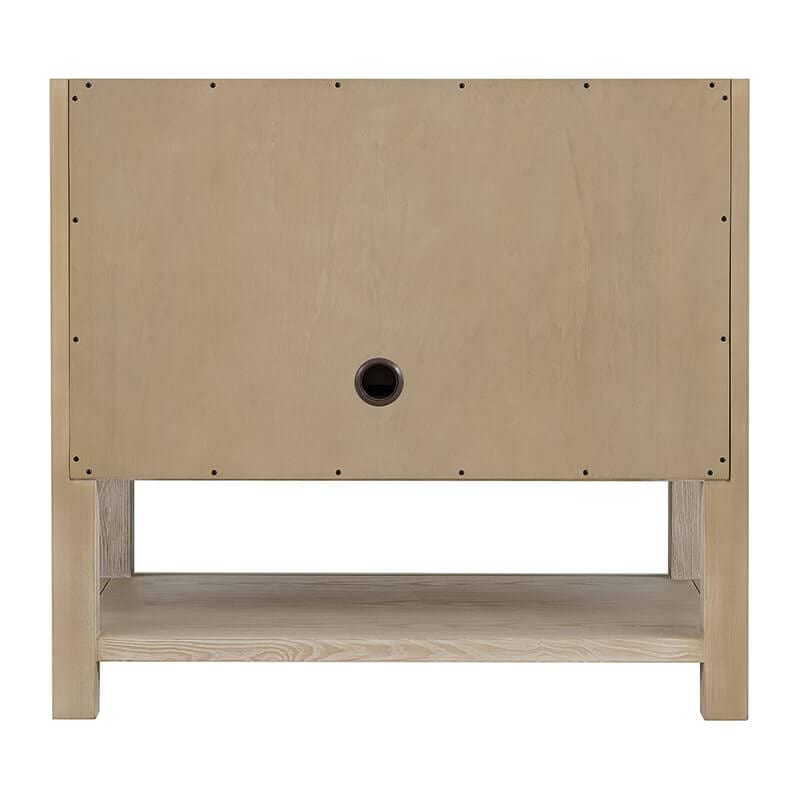 James Martin Breckenridge 36" Single Vanity Whitewashed Oak Top View