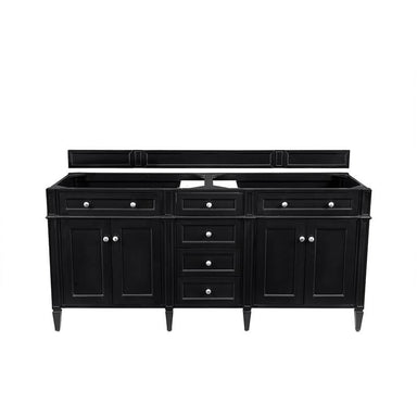 James Martin Brittany 72 Inch Double Vanity Black Onyx Cabinet Only