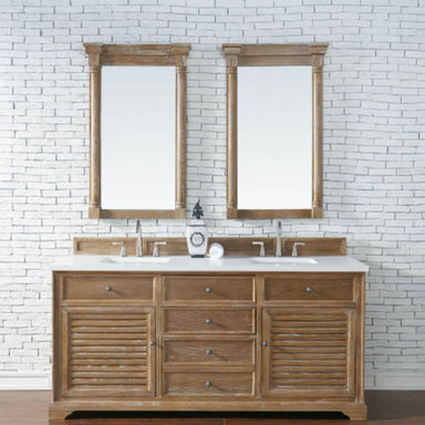 James Martin Savannah 72" Double Vanity Driftwood Full View