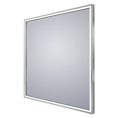 radiance electric mirror 36 inch w x 36 inch h etched chrome finish
