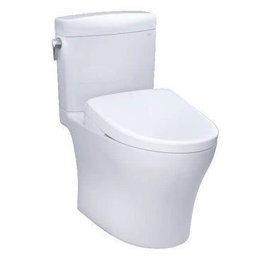 toto aquia iv cube washlet s7a two piece 1.28 0.9 gpf corner view
