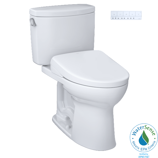 TOTO Bidet Toilet Combo TOTO Drake II Washlet + S7A Two-Piece 1.28 GPF