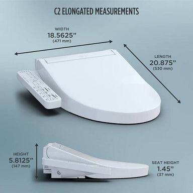 toto washlet c2 bidet toilet seat elongated dimensions