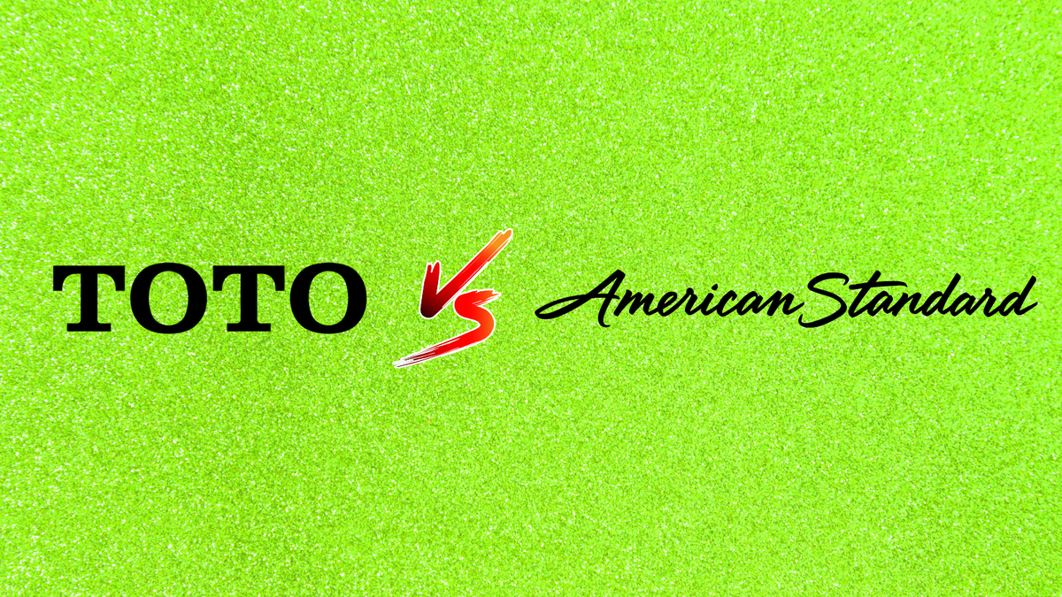 TOTO versus American Standard logo comparison.