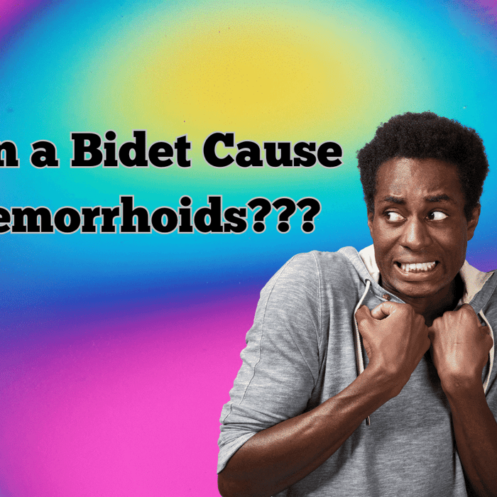Concerned person asking if bidets cause hemorrhoids. 