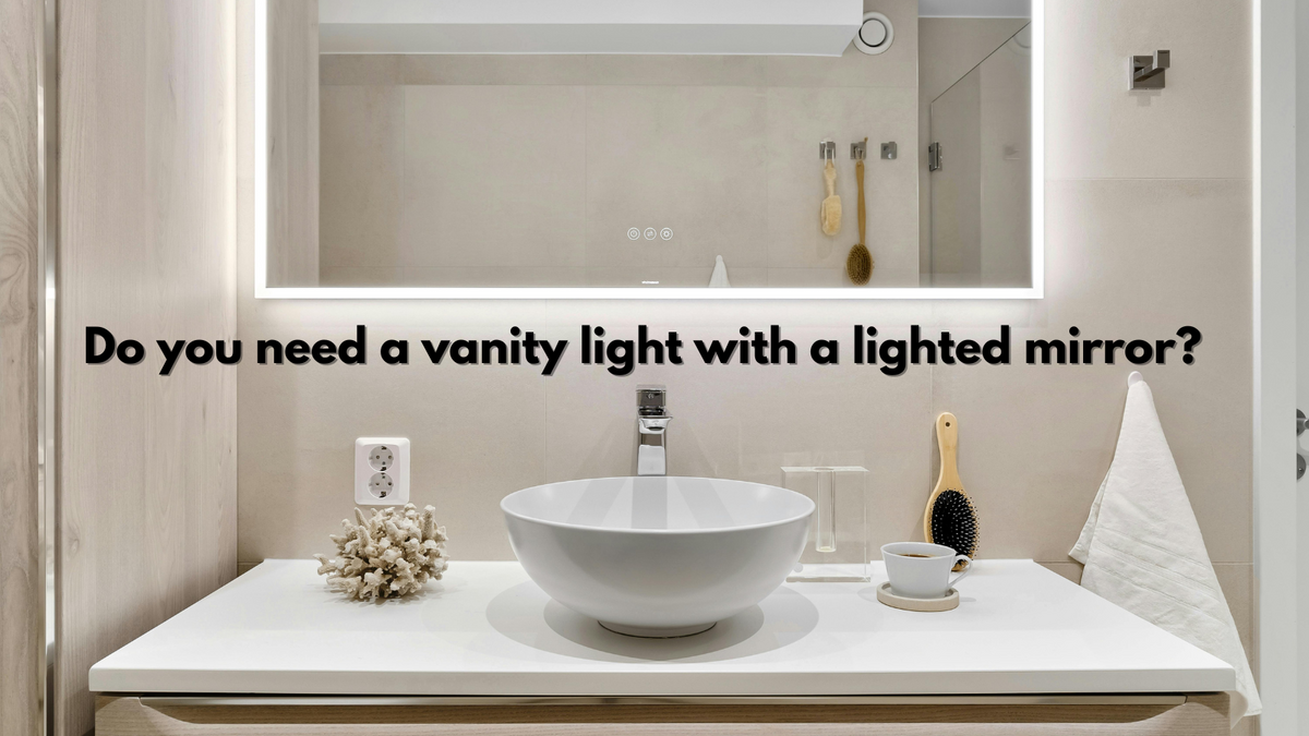 do you need a vanity light with a lighted mirror blog title bathroom with lighted mirror
