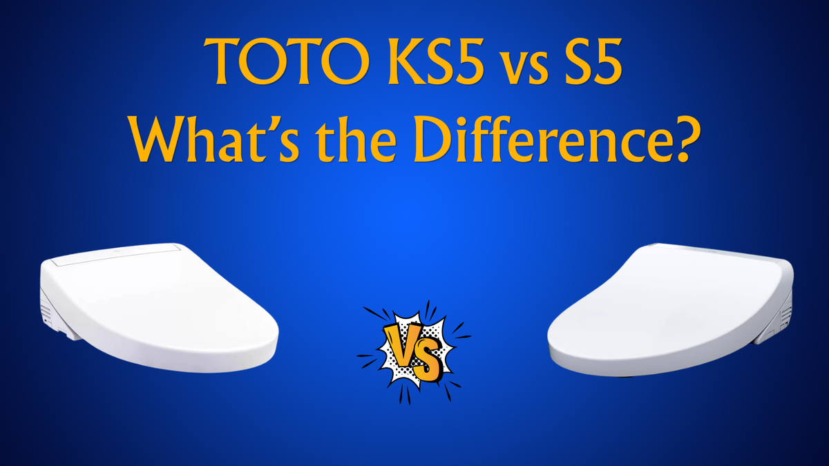 toto ks5 vs s5 blue background bidet seats facing each other