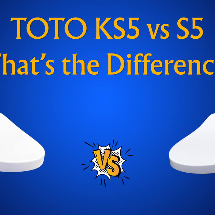 toto ks5 vs s5 blue background bidet seats facing each other
