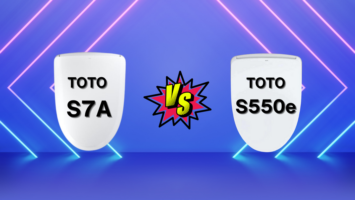 TOTO S7A versus S550e comparison.