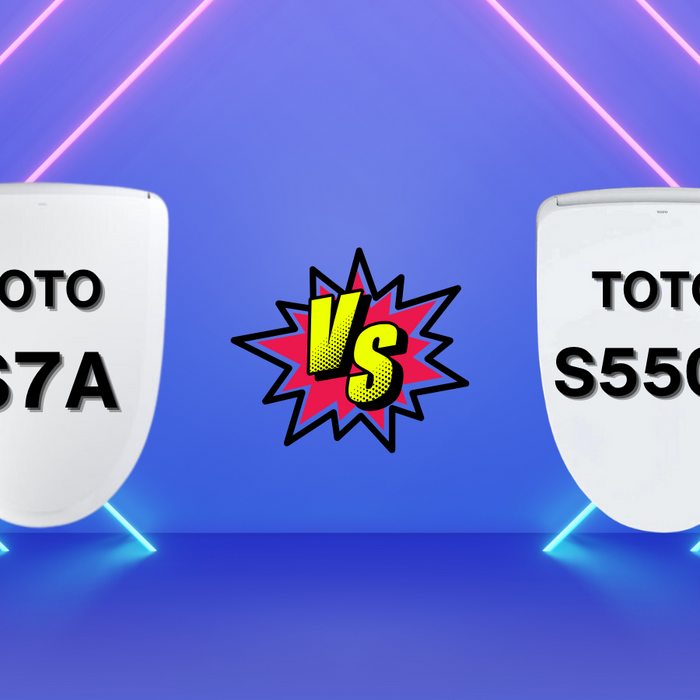 TOTO S7A versus S550e comparison.