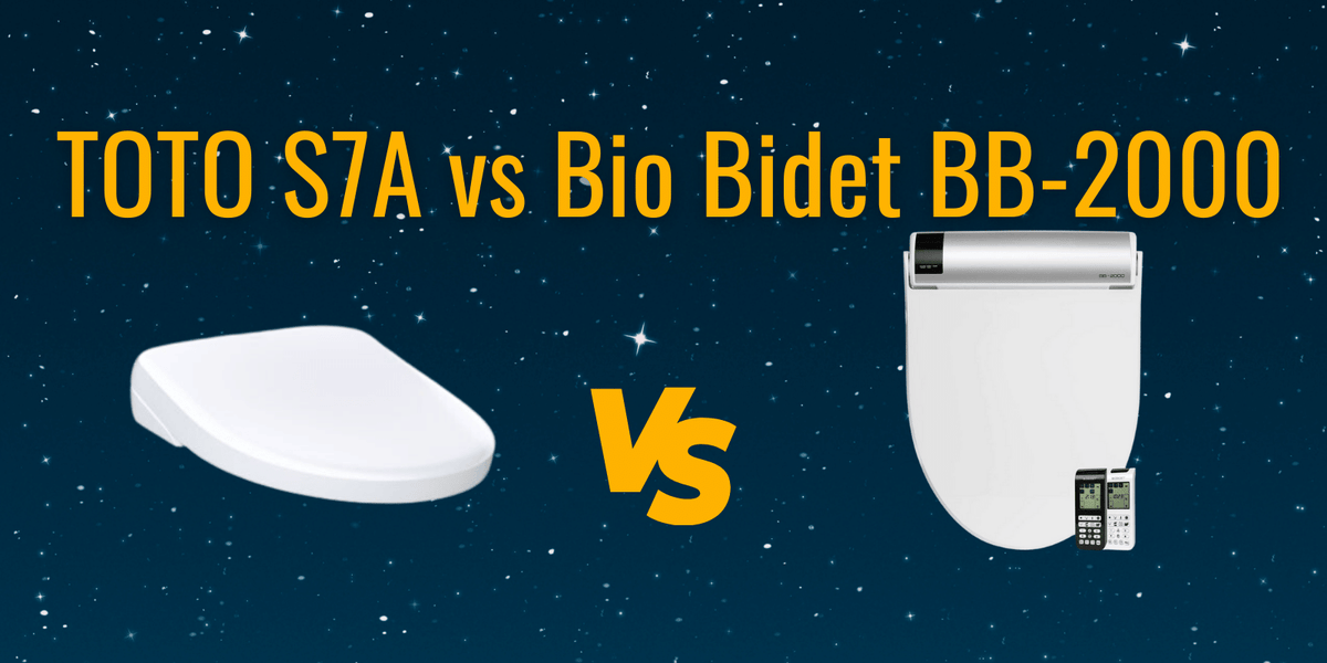 TOTO S7A vs Bio Bidet BB2000 Bidet Seat Comparison — Premier Bidets
