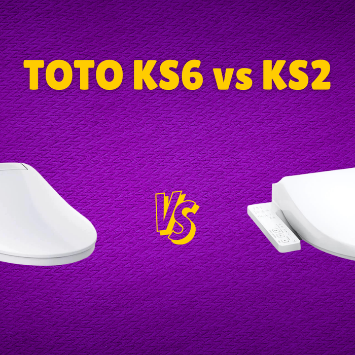 toto ks6 vs ks6 headline two bidet seats with purple background