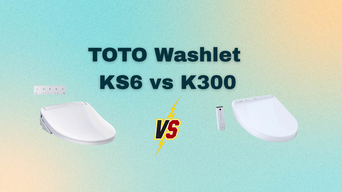 toto washlet ks6 vs k300 light color background