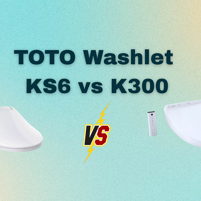 toto washlet ks6 vs k300 light color background
