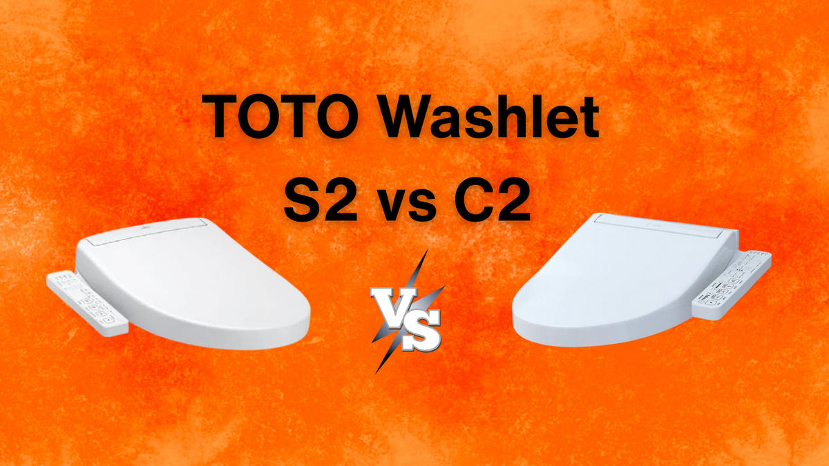 toto washlet s2 vs c2 orange background