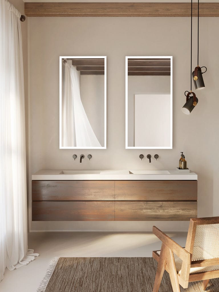 Modern Mirrors Linea Lighted Bathroom Vanity Mirror