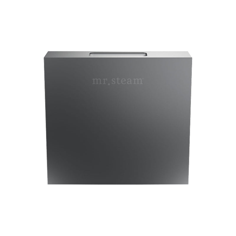 3" Square Aroma Designer Steamhead with AromaTherapy Reservoir in Satin Steel