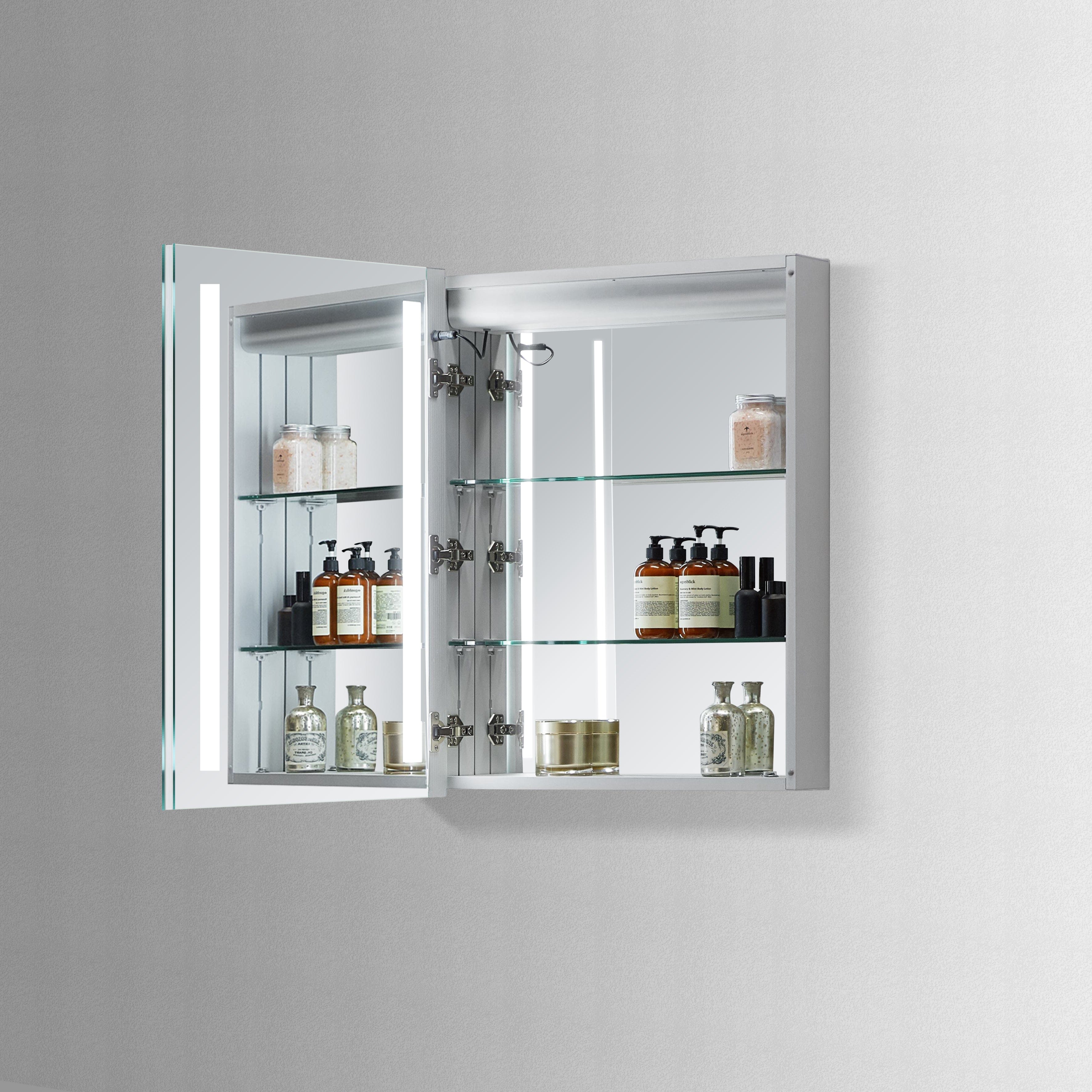 Modern Mirrors Lyra Lighted Bathroom Cabinet Vanity Mirror