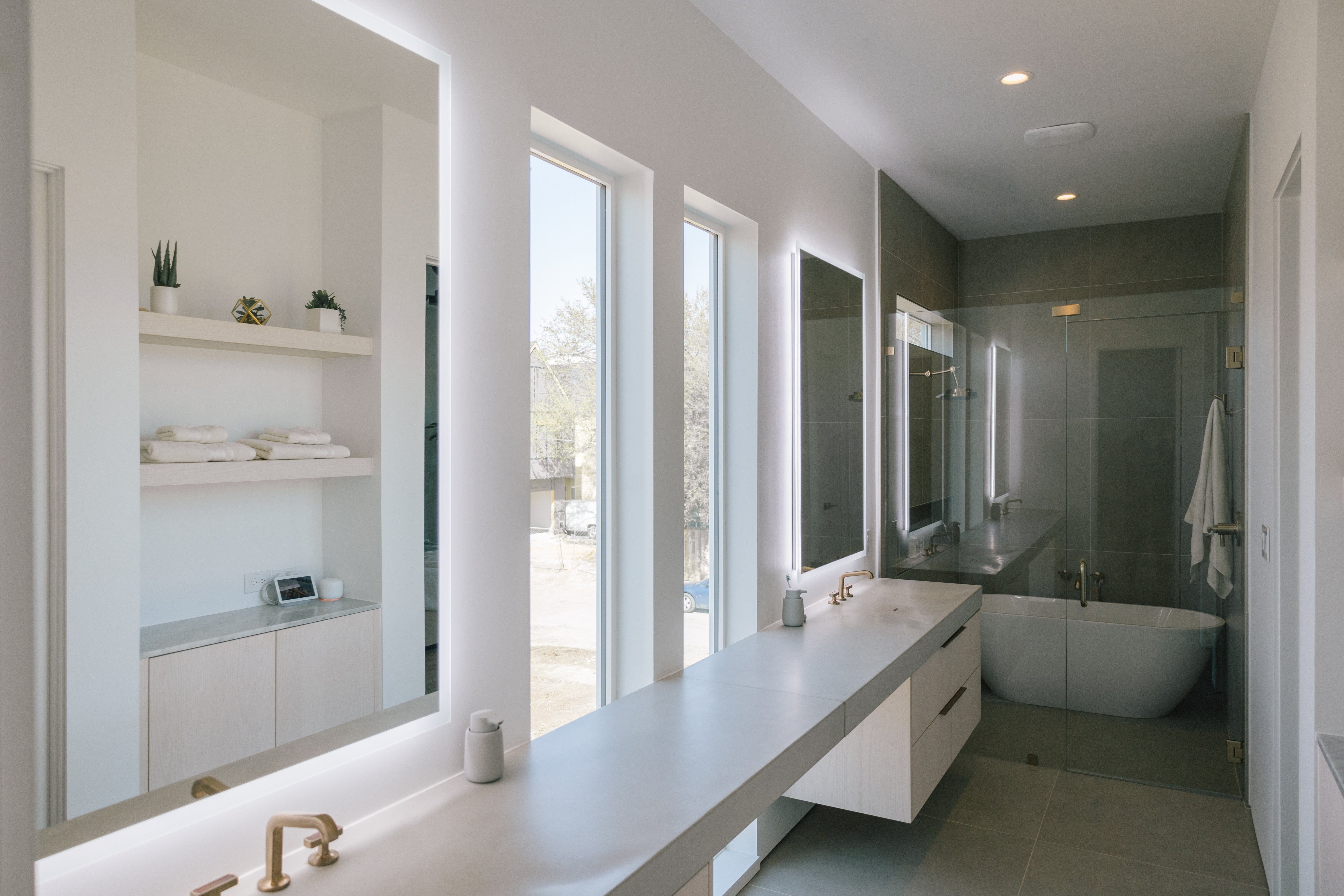 Modern Mirrors Linea Lighted Bathroom Vanity Mirror