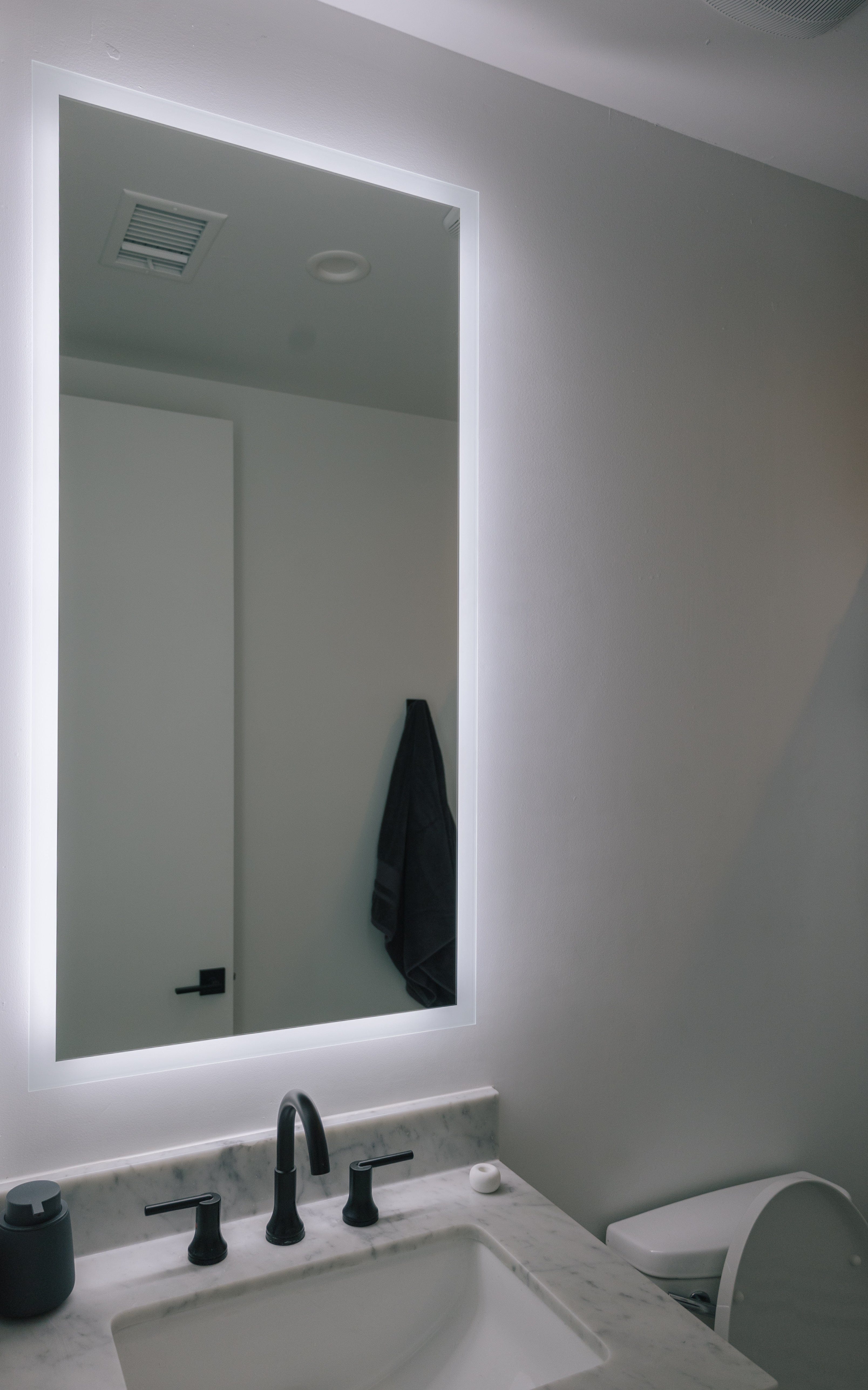 Modern Mirrors Linea Lighted Bathroom Vanity Mirror