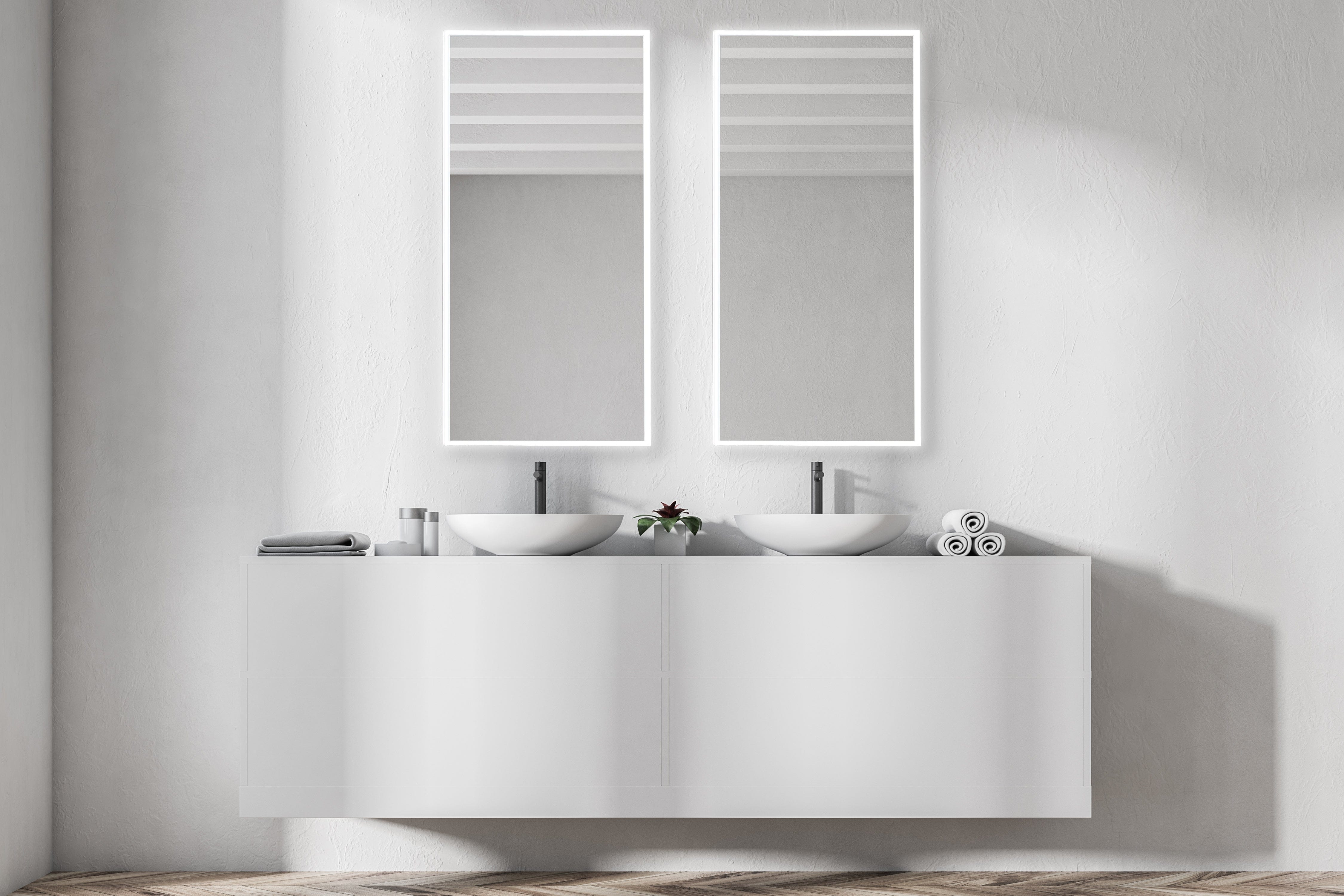 Modern Mirrors Astral Lighted Bathroom Vanity Mirror