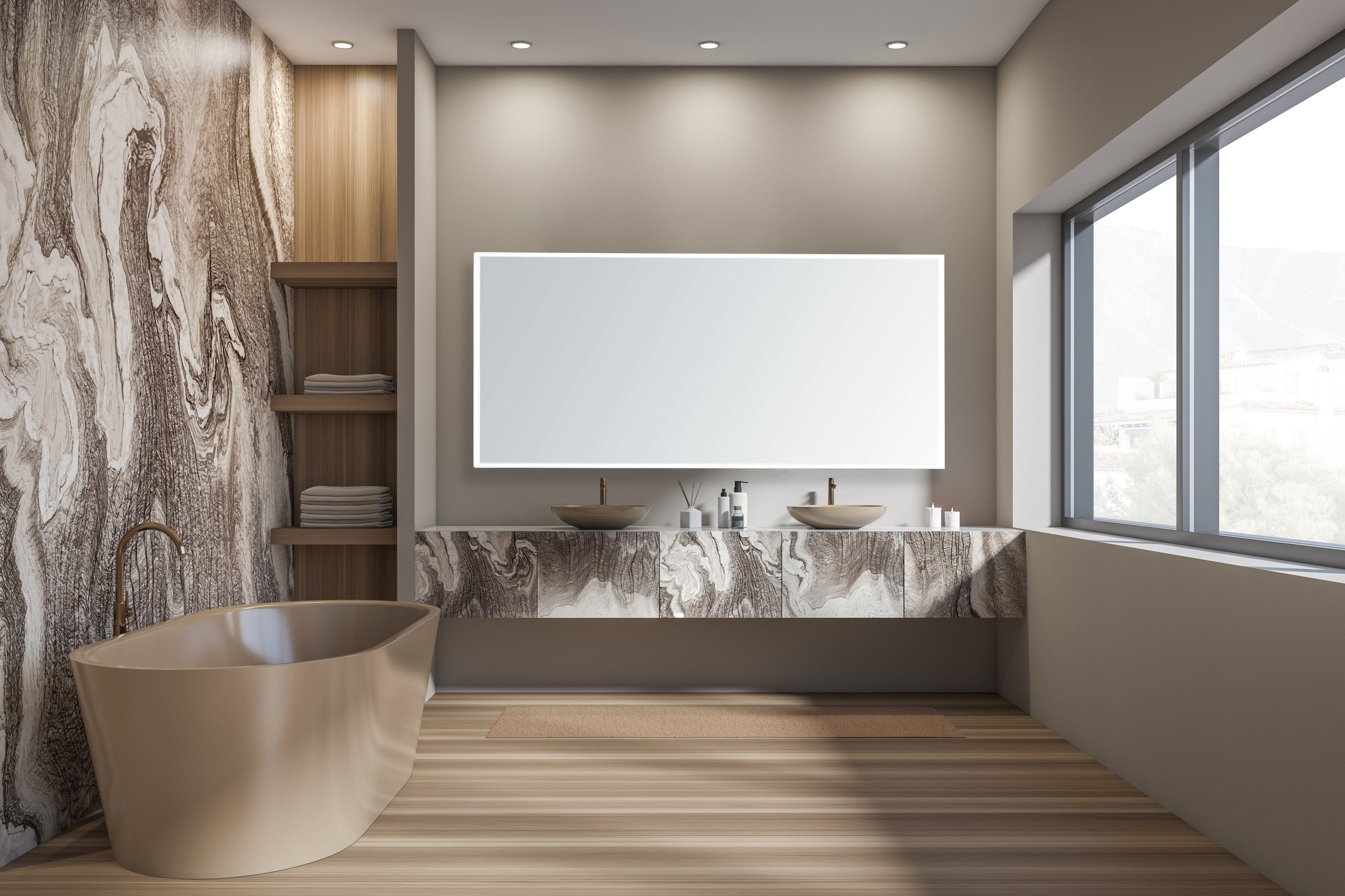 Modern Mirrors Astral Lighted Bathroom Vanity Mirror