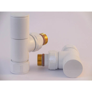 ICO Bath Wall Valve Set in Gloss White