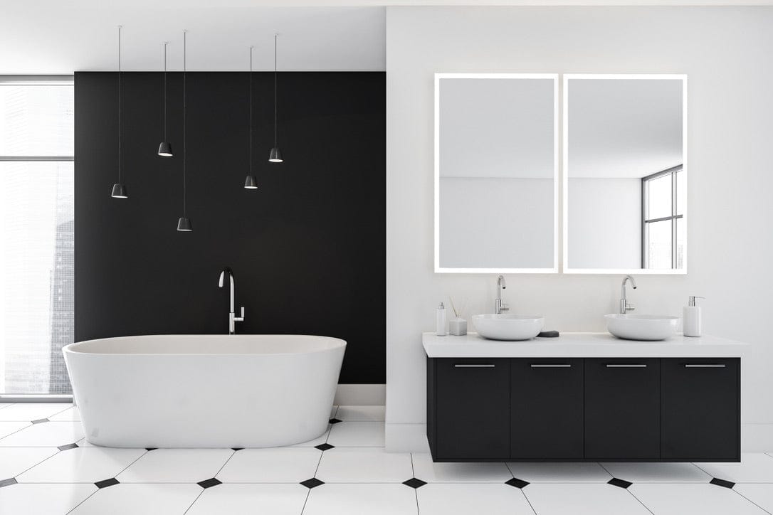 Modern Mirrors Linea Lighted Bathroom Vanity Mirror