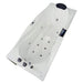 AM189ETL-R 6 ft Left Drain Acrylic White Whirlpool Bathtub with Fixtures Top View