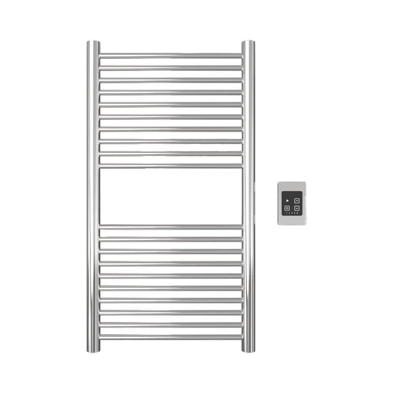 Amba Antus a2036.2 20 Bar Hardwired Towel Warmer Polished Stainless Front View